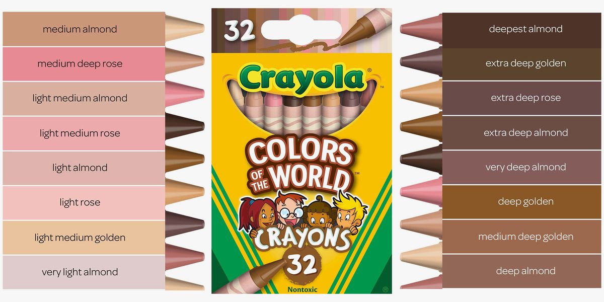 Crayola Just Released Colors of the World Crayons That Include 24 Skin Tone  Shades