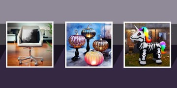 halloween pillow, pumpkin decorations, inflatable unicorn skeleton