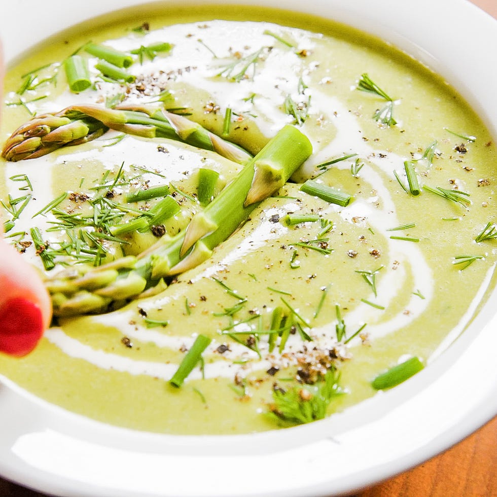 green asparagus soup