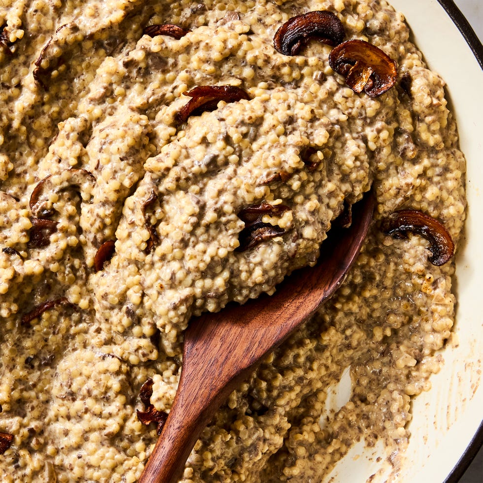 Pastina à la crème de champignons