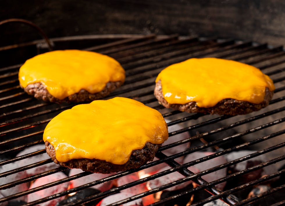 cheeseburgers on grill cheeseburgers on grill