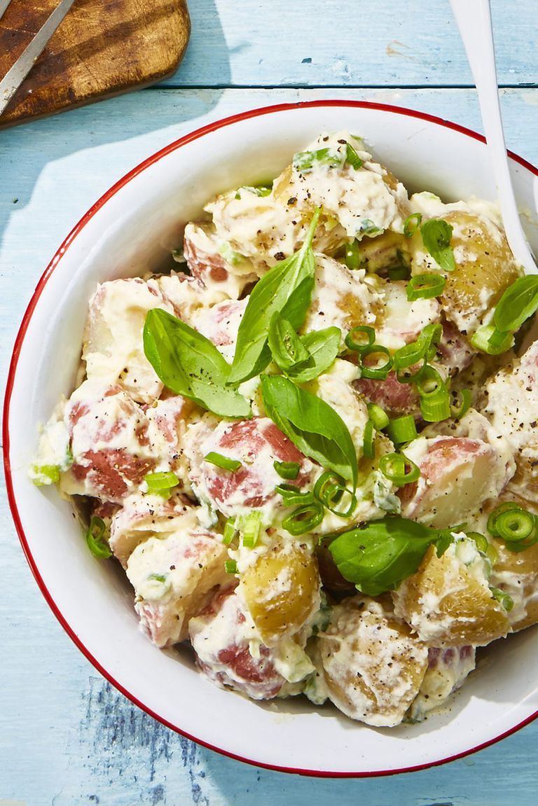 Best Creamy Basil Potato Salad Recipe How to Make Creamy Basil