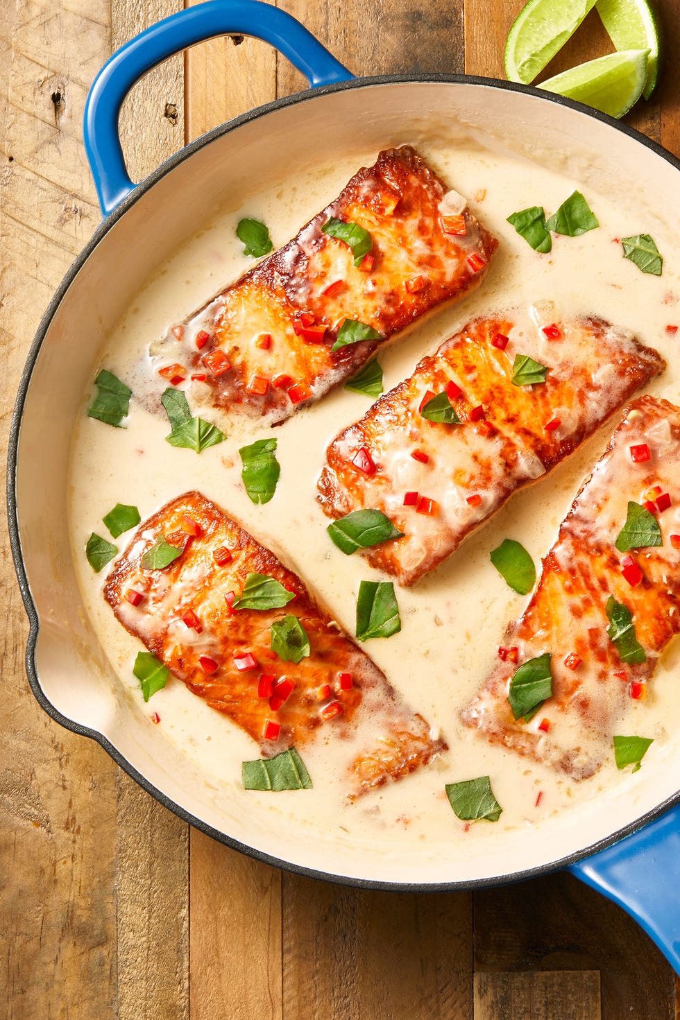 creamy coconut lime salmon