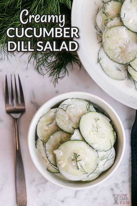 creamy cucumber dill salad