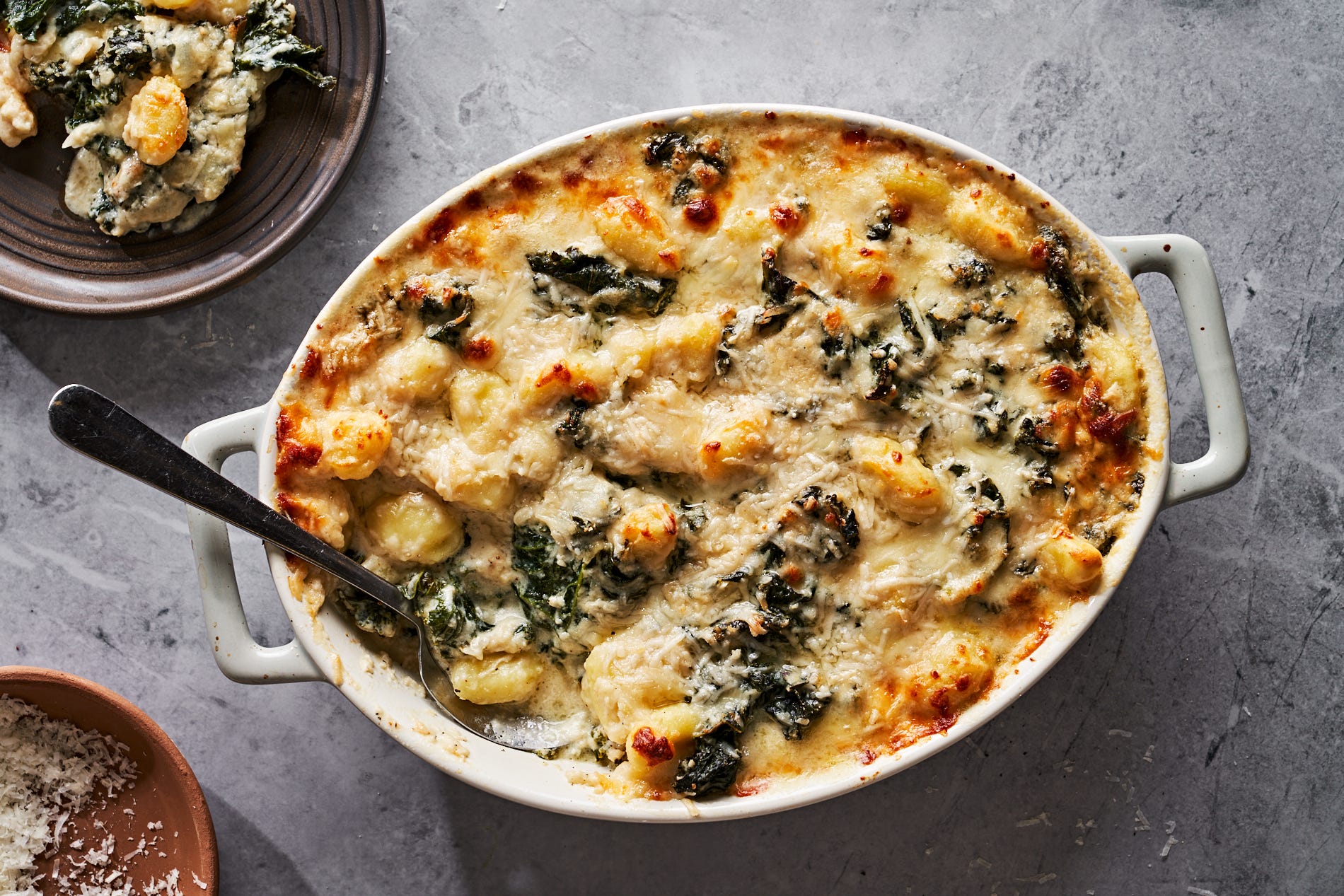 This Creamy Kale & Gnocchi Bake Is Healthy AND Cozy