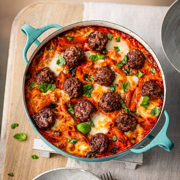 creamy onetin meatball pasta