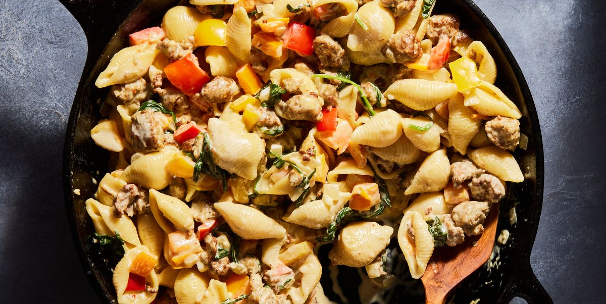 Creamy Sausage & Peppers Shells Skip The Hoagie For Pasta And We’re Not Mad