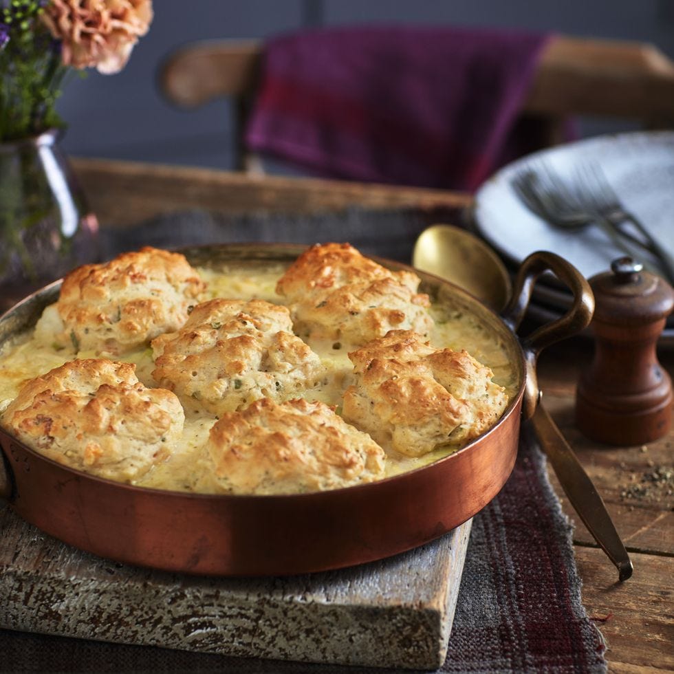 creamy smoked salmon cobbler ghk