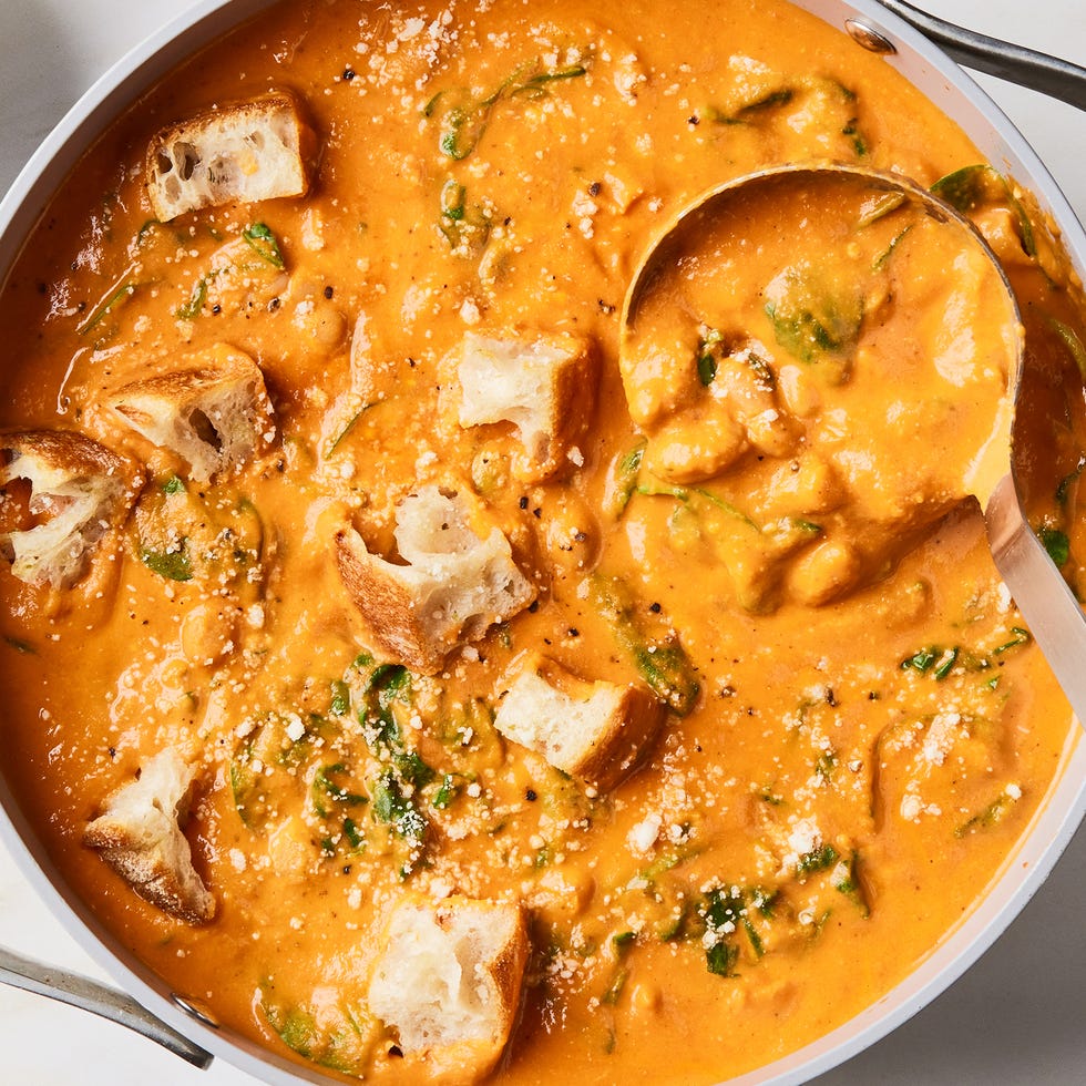 creamy white bean tomato soup