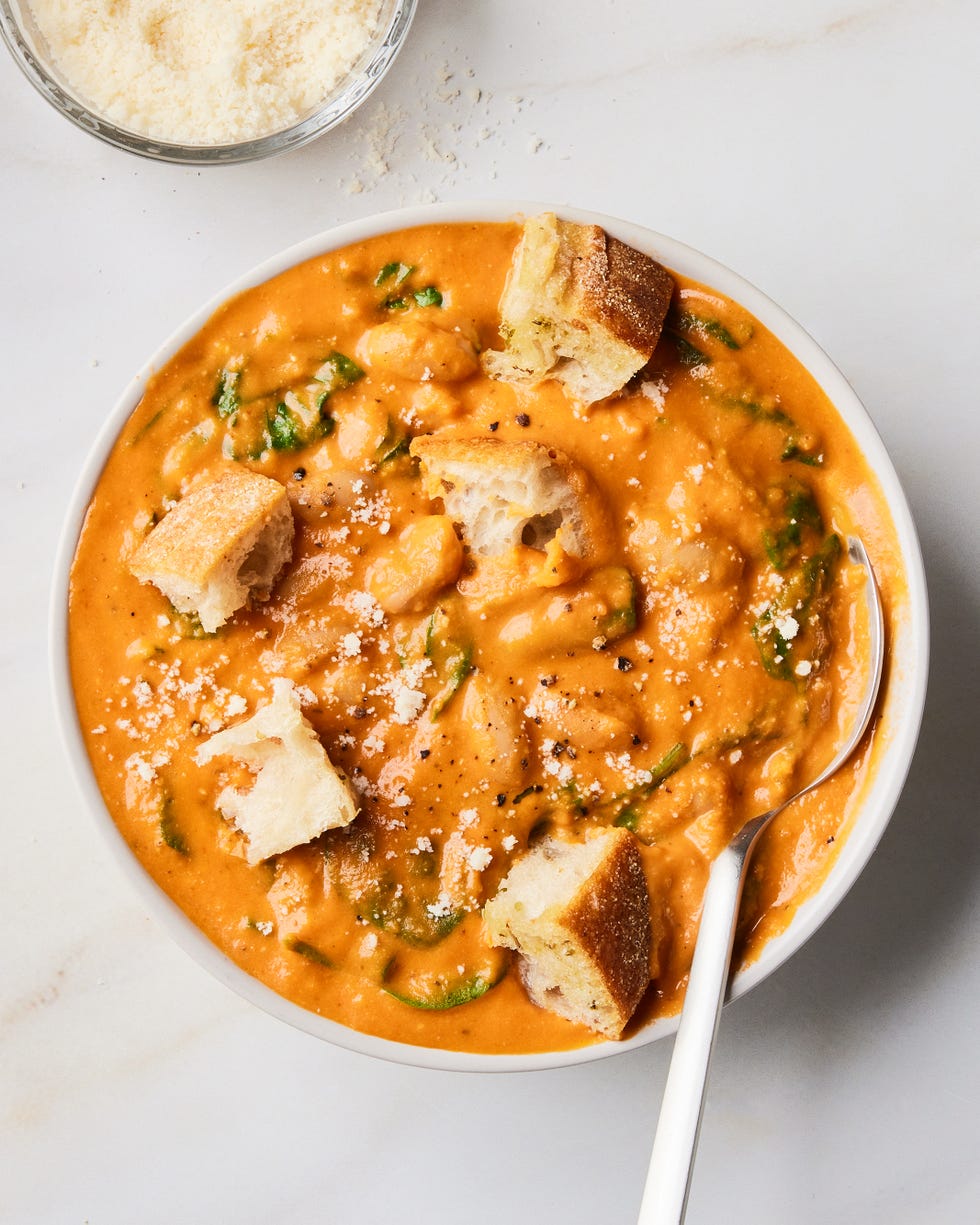 creamy white bean tomato soup
