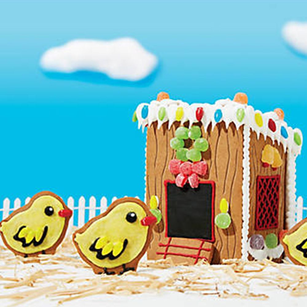 create a treat holiday gingerbread chicken coop cookie kit