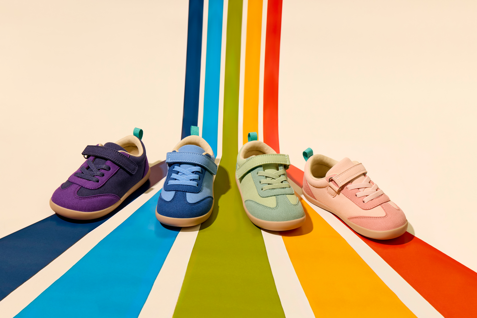 ten little retro kids shoes