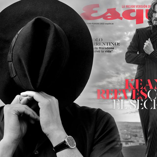 keanu reeves en la portada del numero de esquire enero febrero 2022