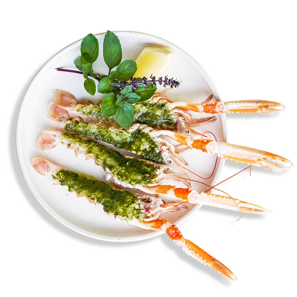 Food, Scampi, Dish, Cuisine, Shrimp, Ingredient, À la carte food, Garnish, Seafood, Vegetable, 