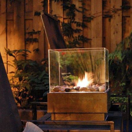 diy cube fire pit  from diy outdoor fireplace ideas