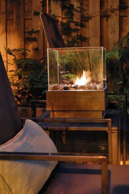 diy cube fire pit from diy outdoor fireplace ideas