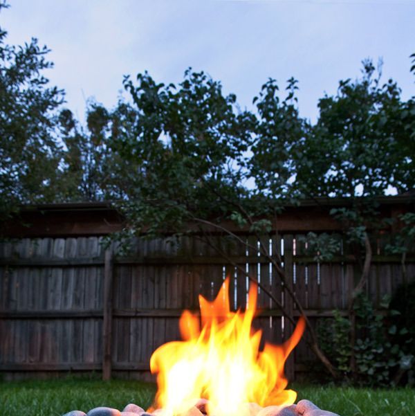 stone bonfire bowl from diy outdoor fireplace ideas