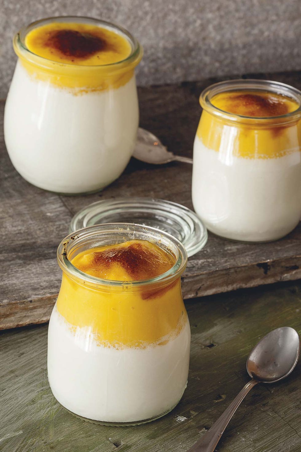 crema de mango con cuajada