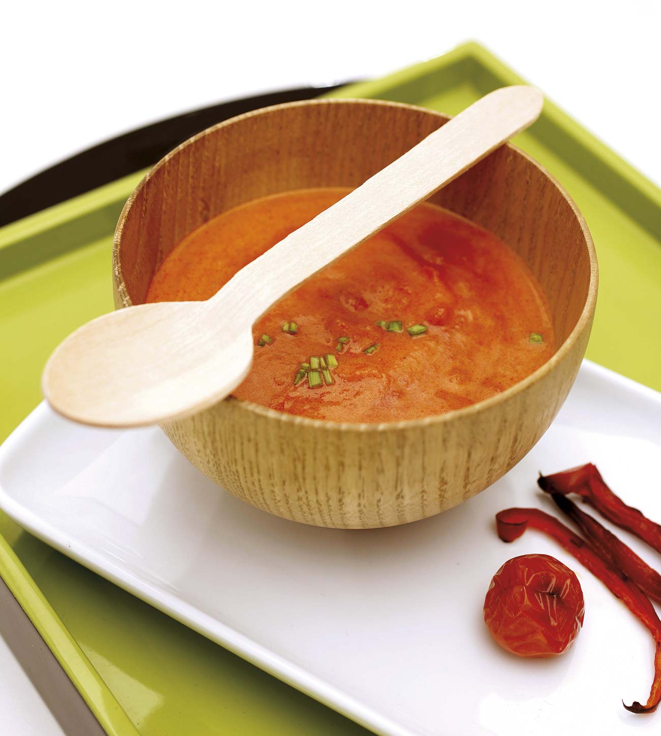 crema de tomate y pimiento