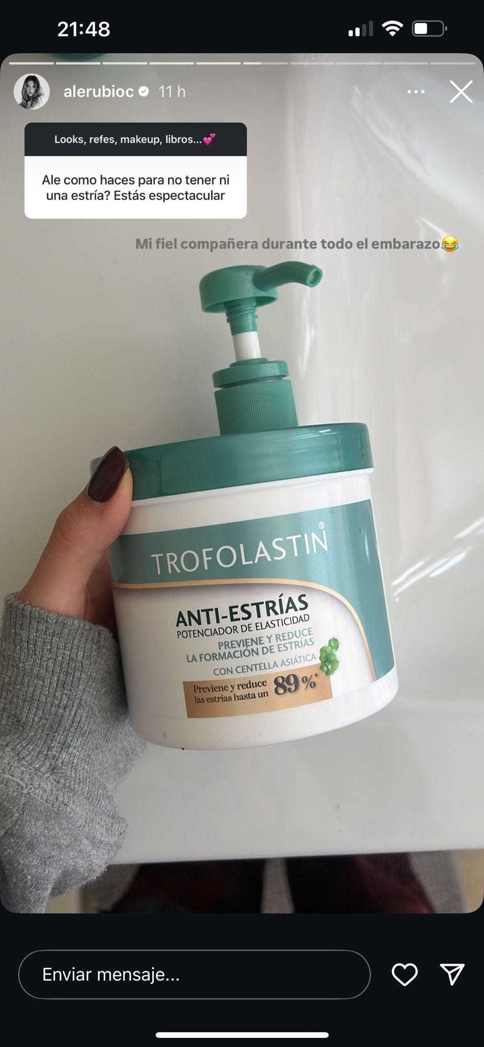 crema antiestrias de trofolastin