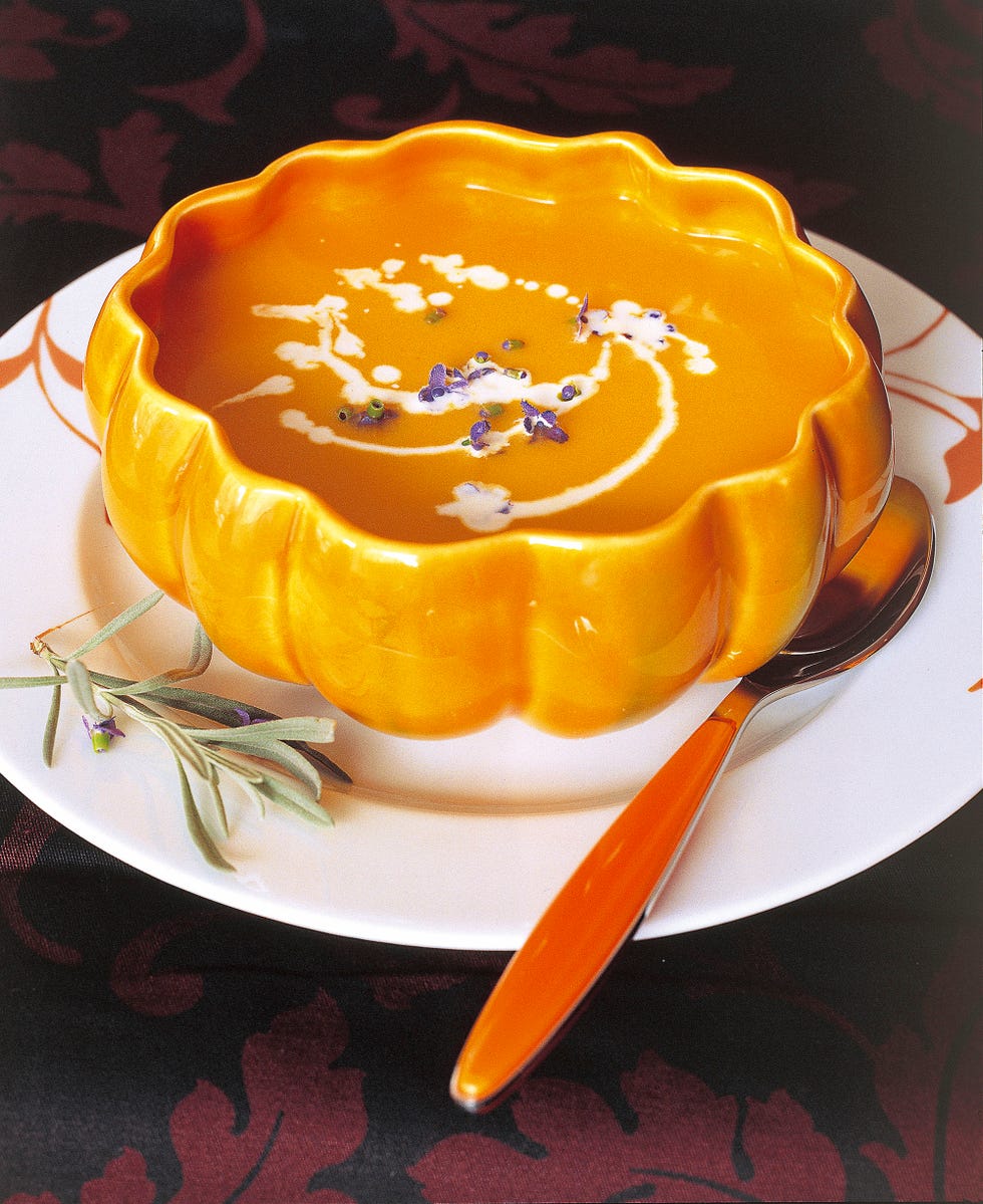 receta de puré de calabaza con lavanda