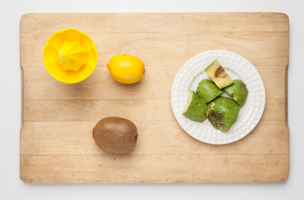 receta de crema de frutas paso 1