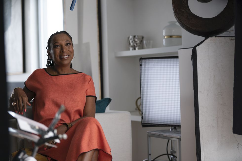 kimberlé crenshaw, co founder, african american policy forum, on the "not done" set