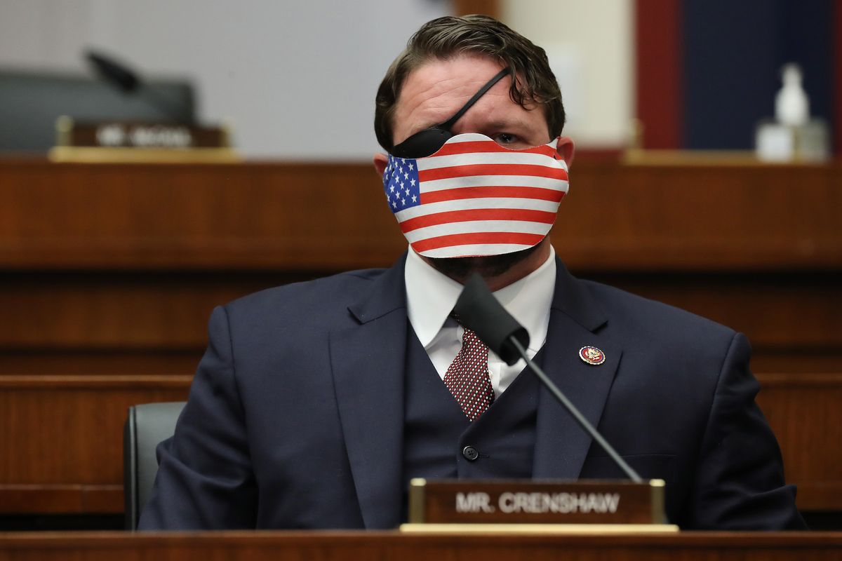 washington, dc   september 17  wearing a face mask to reduce the risk posed by the coronavirus, house homeland security committee member rep dan crenshaw r tx attends a hearing on 'worldwide threats to the homeland' in the rayburn house office building on capitol hill september 17, 2020 in washington, dc committee chairman bennie thompson d ms said he would issue a subpoena for acting homeland security secretary chad wolf after he did not show for the hearing an august government accountability office report found that wolf's appointment by the trump administration, which has regularly skirted the senate confirmation process, was invalid and a violation of the federal vacancies reform act photo by chip somodevillagetty images