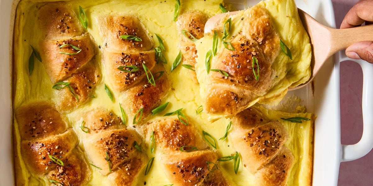 preview for Crescent Roll Breakfast Casserole Has the Best Creamy Scallion Center