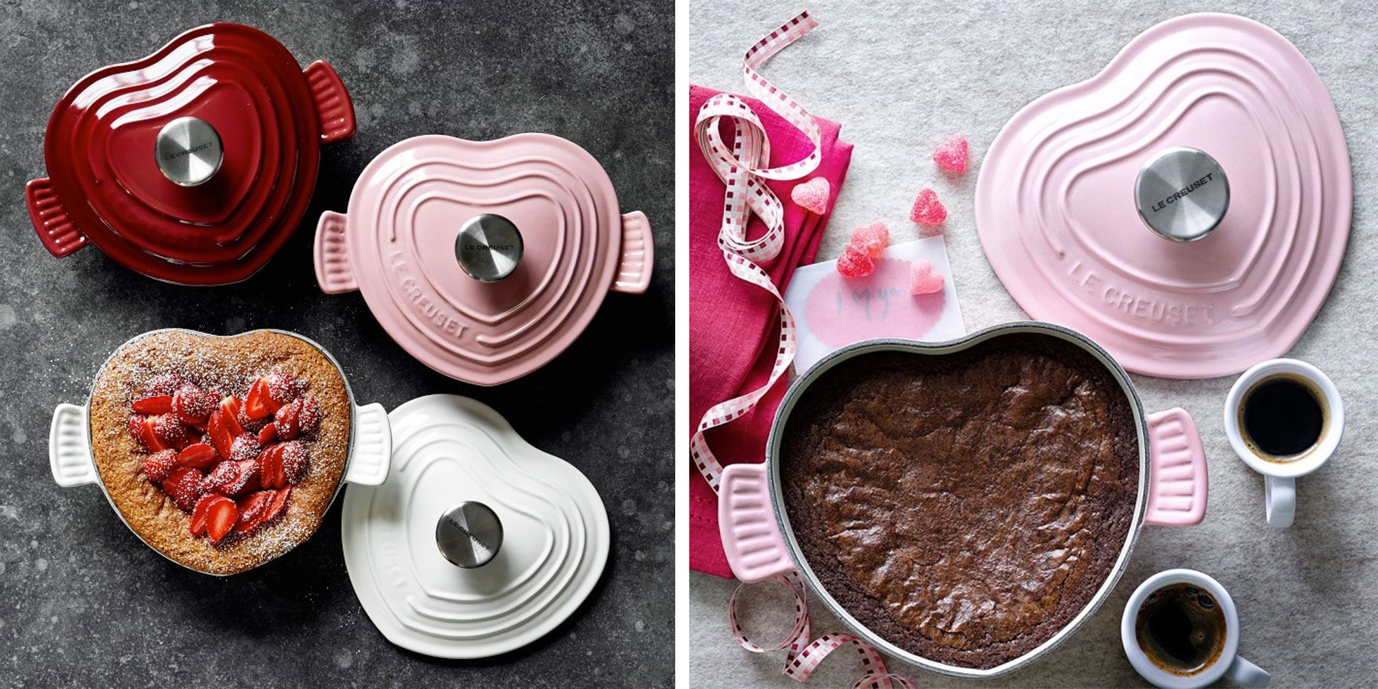 Le Creuset Cast-Iron Heart-Shaped Dutch Oven  Measuring cups set, Measuring  cups, Cupping set