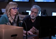 criminal minds evolution   "sicarius"   kirsten vangsness   as penelope garcia and joe mantegna as david rossi in “criminal minds evolution” episode 2, season 16 streaming on paramount, 2022 photo credit michael yarish paramount