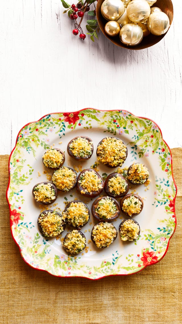 crispy brie stuffed mushrooms