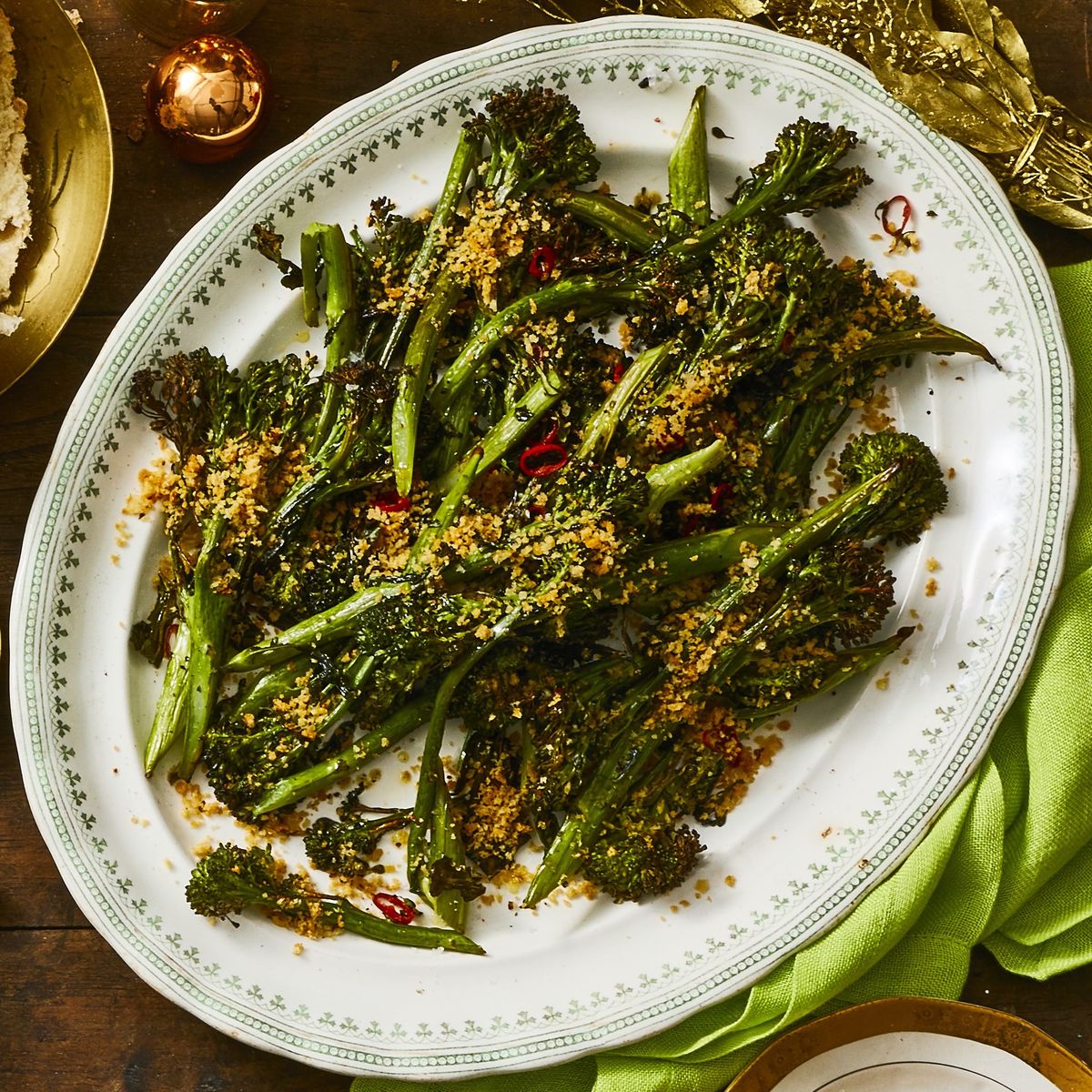 vegetarian thanksgiving recipes crispy roasted broccolini