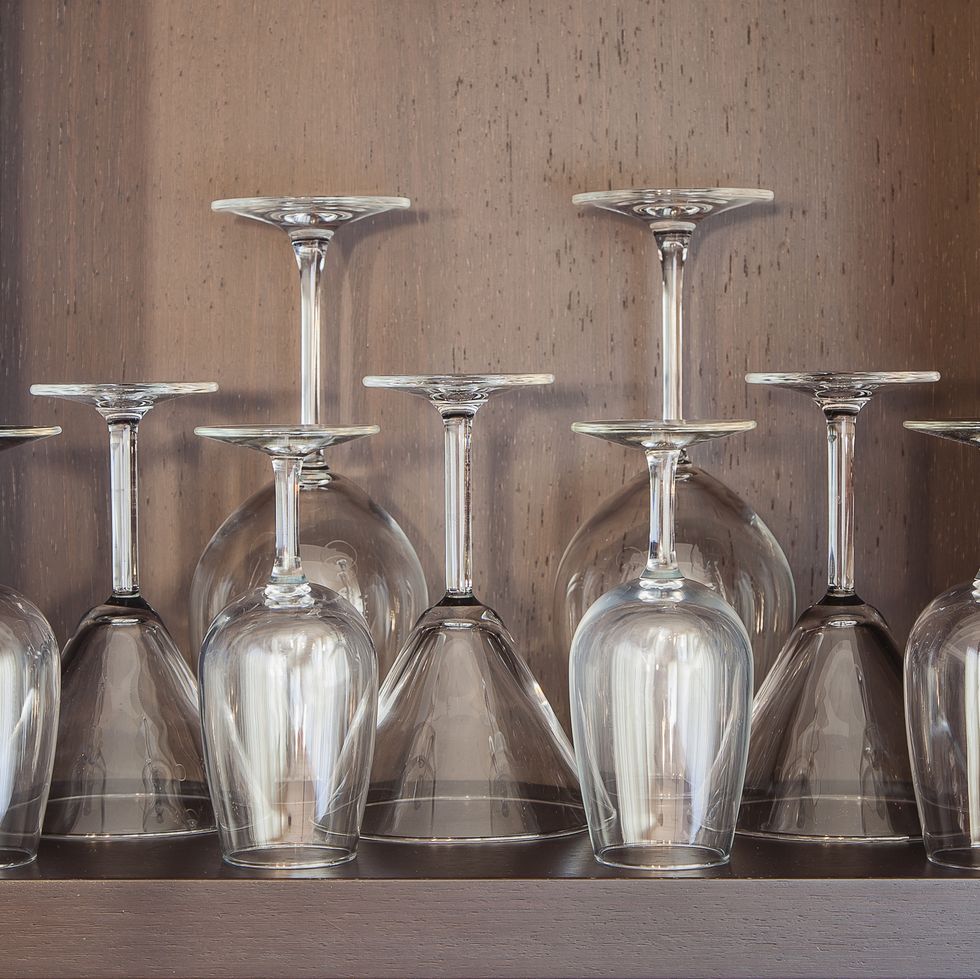 pantry organization ideas wine glass storage