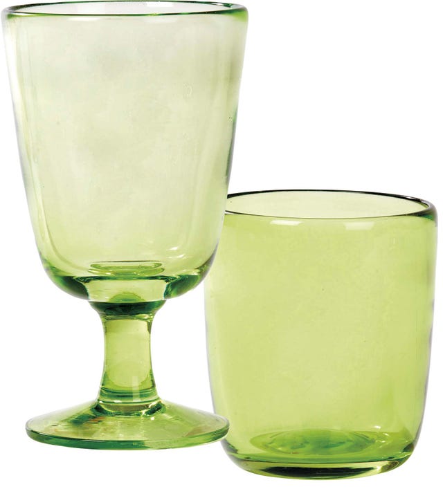 Cristalería verde