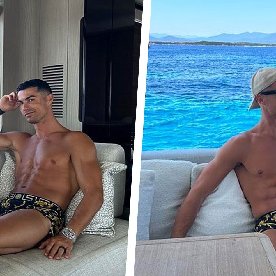 Cristiano Ronaldo Looks Ripped in Shirtless Holiday Thirst Trap