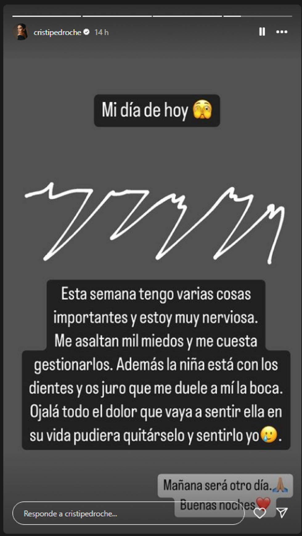 instagram de cristina pedroche hablando de su hija laiacristina pedroche
