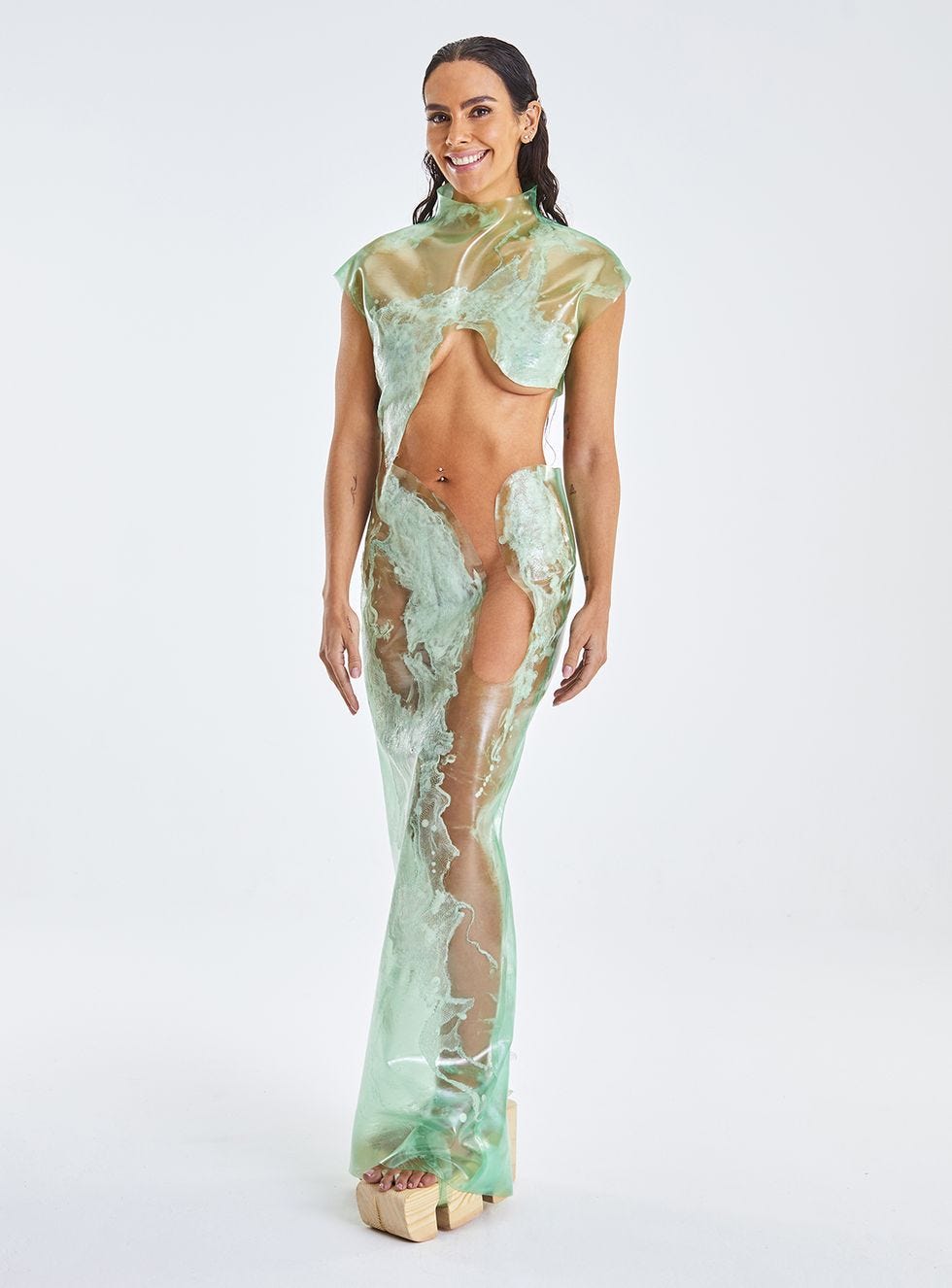 a person in a dress
