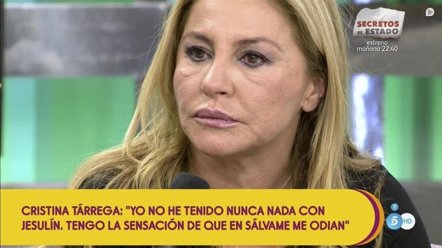 Belén Esteban, Cristina Tárrega, Jesulín de Ubrique, Jesús Janeiro, Sálvame
