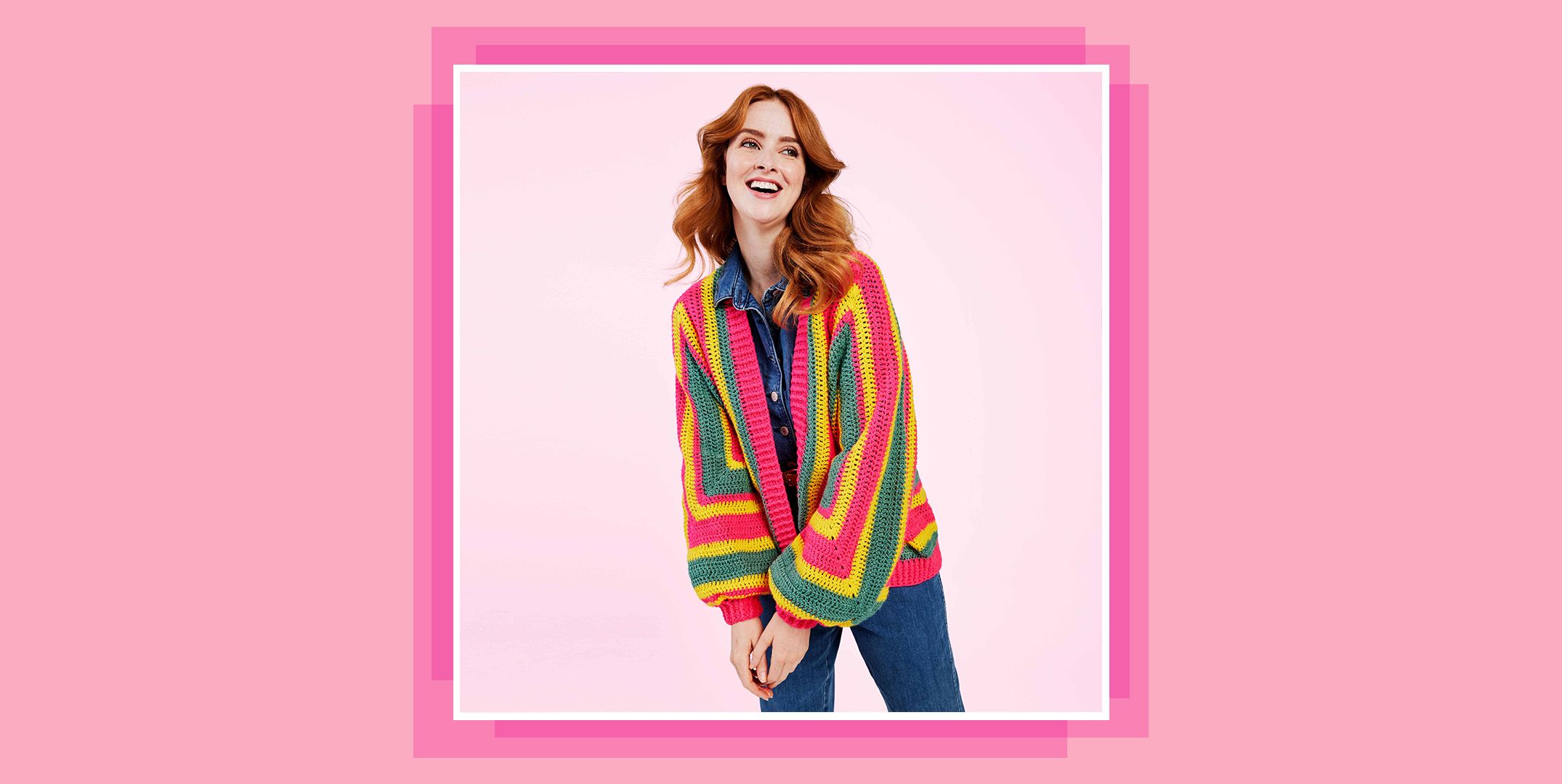 Colourful cardigan clearance