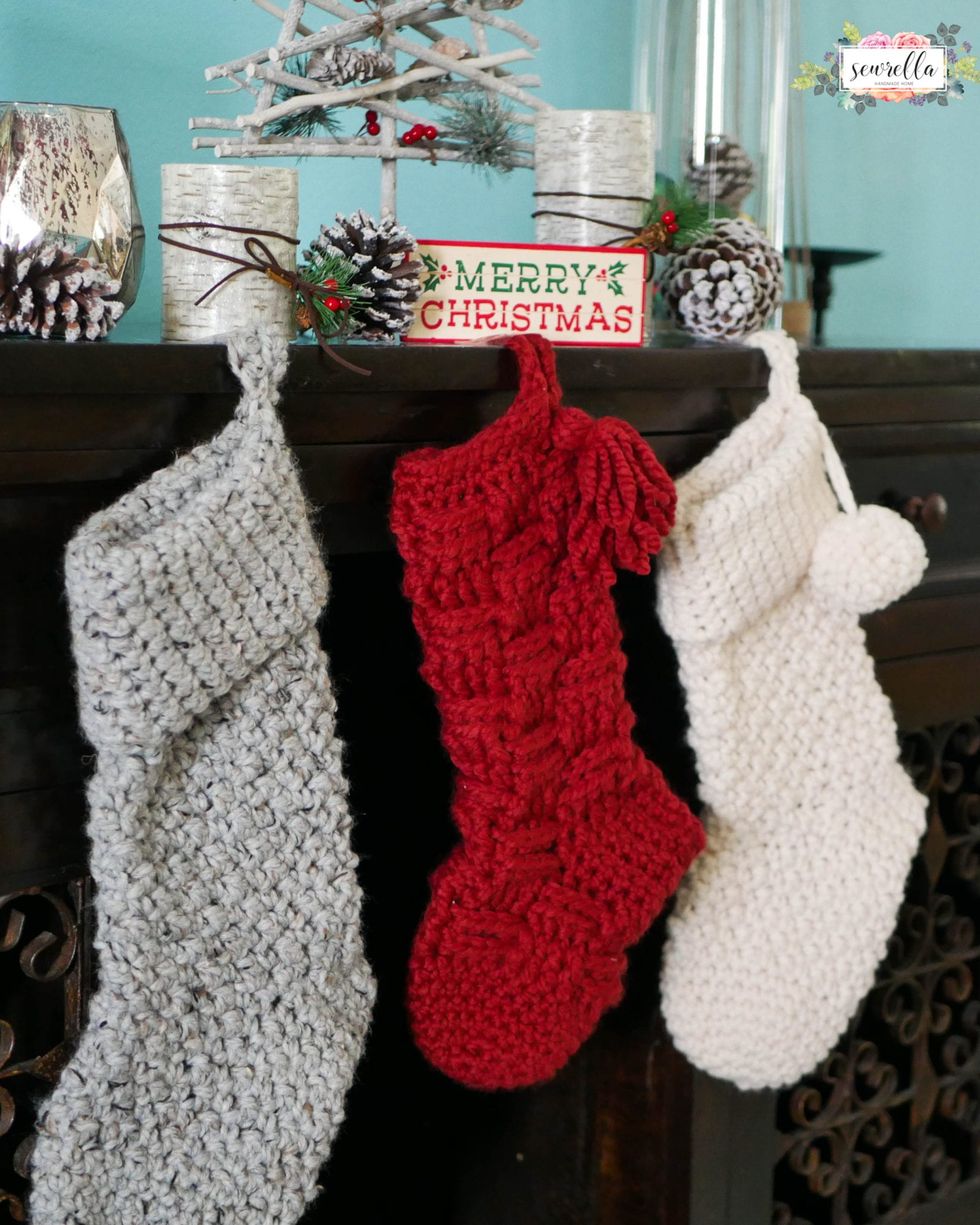 Crochet Christmas Stocking - Free Crochet Pattern - Persia Lou