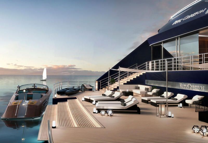 Luxury yacht, Vehicle, Yacht, Water transportation, Architecture, Boat, Sky, Mode of transport, Marina, Deck, 