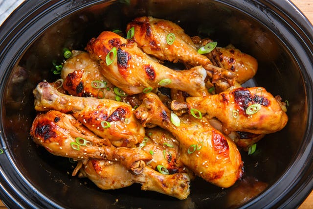 Slow Cooker Chicken Drumsticks Recipe With Soy and Ginger Chicken