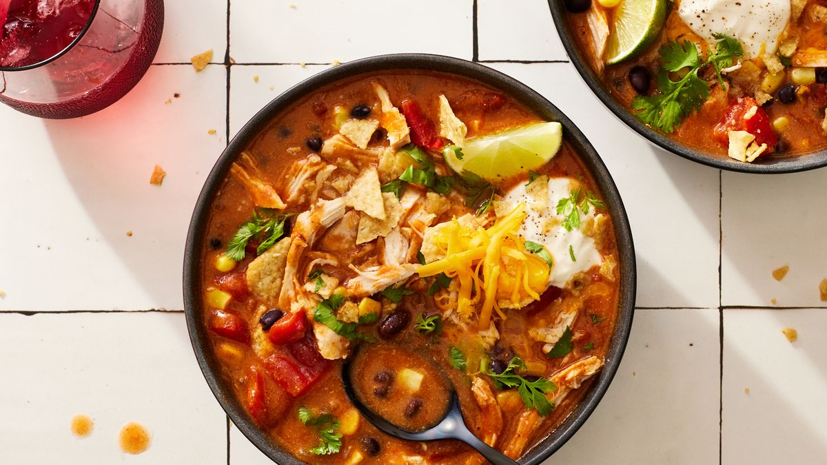 preview for Mix Up Your Weekend Routine With Chicken Enchilada Soup