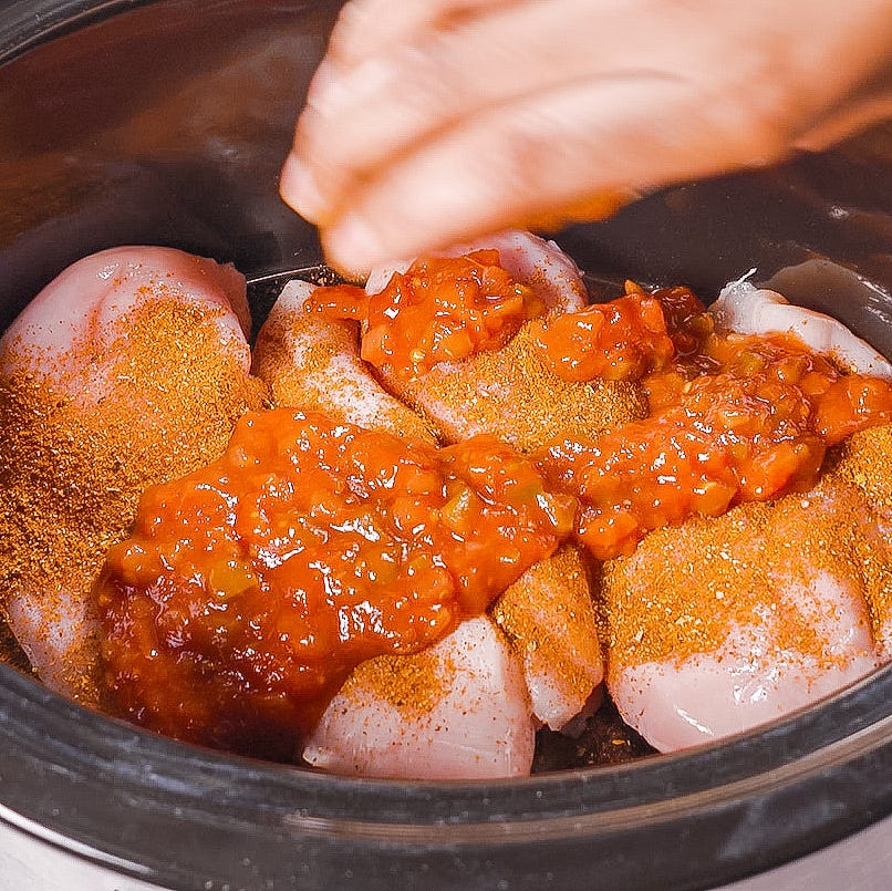 crockpot salsa chicken