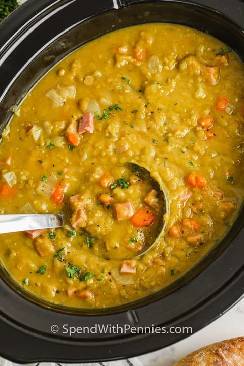 crock pot soup recipes slow cooker split pea