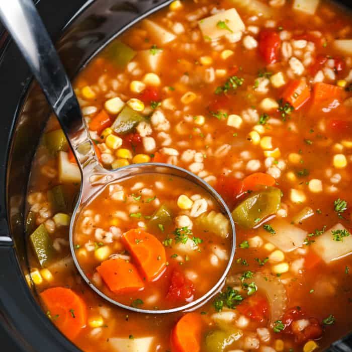 crock pot soup recipes slow cooker vegetable barley