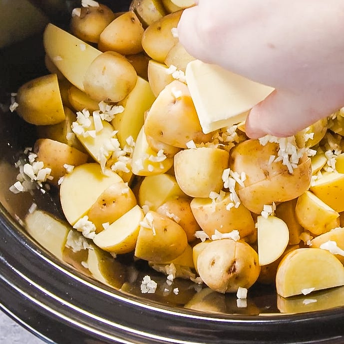crockpot garlic mashed potatoes