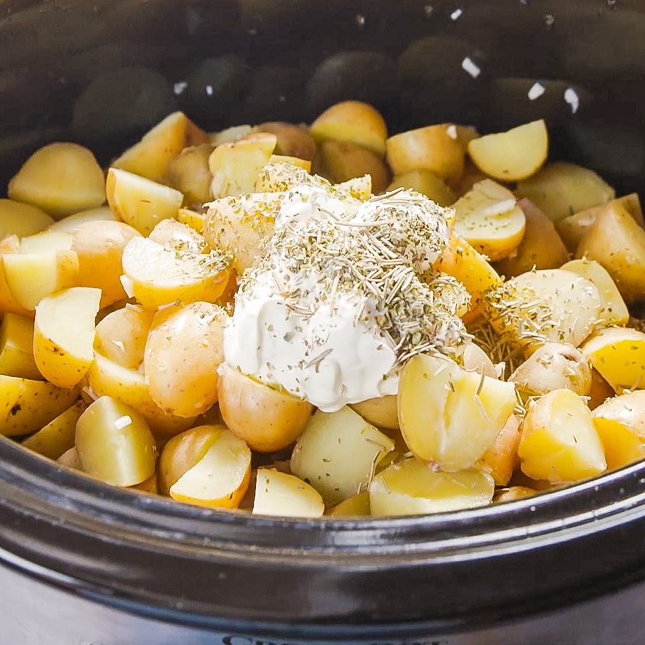 crockpot garlic mashed potatoes