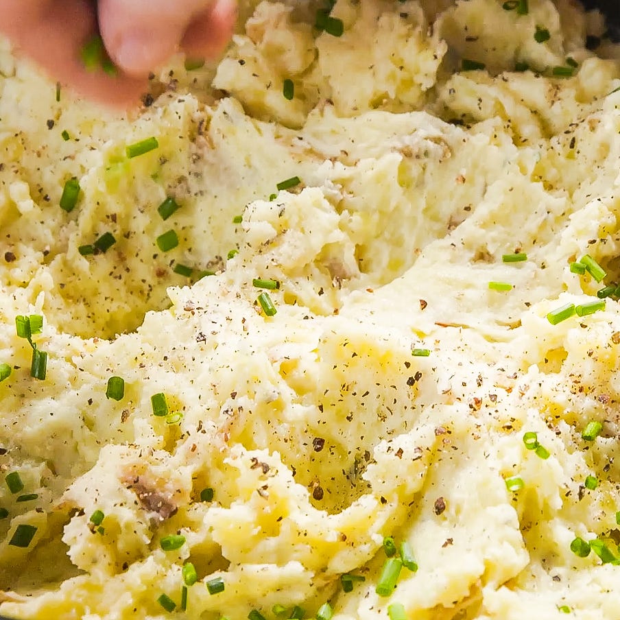 crockpot garlic mashed potatoes